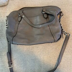 Michael Kors Dark Gray Leather Shoulder Bag